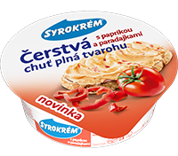 produkt - Syrokrém čerstvá chuť s paprikou a paradajkami 80 g