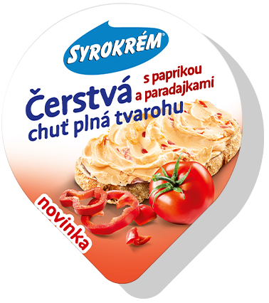 Syrokrém čerstvá chuť s paprikou a paradajkami 80 g